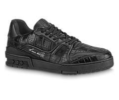 Men's LV Trainer Sneaker Alligator Leather - Buy Now and Get Discount!