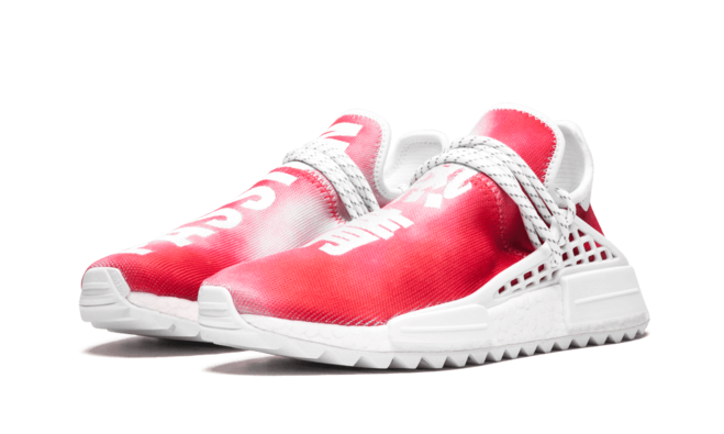 Get the Women's Pharrell Williams NMD Human Race Holi MC Red Passion at Discounted Prices!