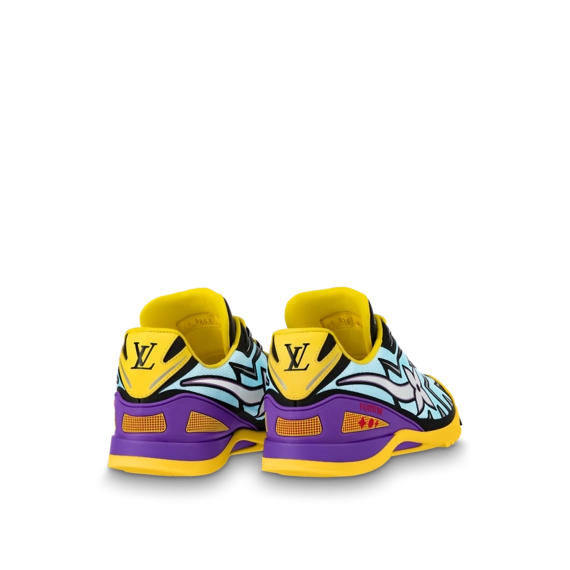Men's Yellow LV Sprint Sneaker - On Sale Now