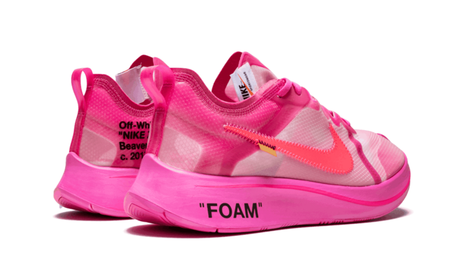 Fashion Women's Nike The 10 x Off White Zoom Fly TULIP PINK / RACER PINK - Get Discount!