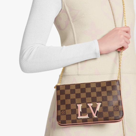 Buy the Stylish Louis Vuitton Double Zip Pochette for Women