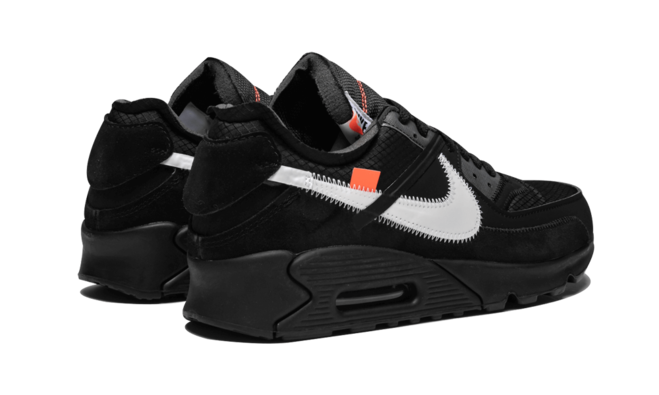 Look Stylish with the Off-White x Nike Air Max 90 in Black - On Sale Now!