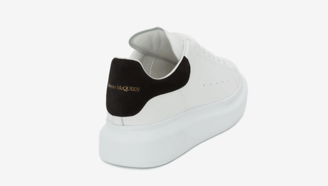 Women's Alexander McQueen Oversized Sneaker in Ivory/Black - Get it Now at a Discount!