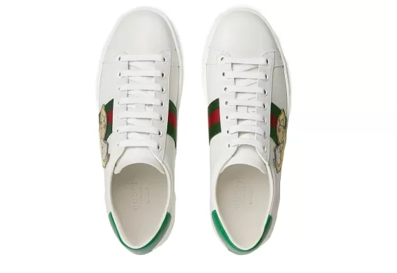 Women's fashion: Gucci x Bananya Ace sneakers - white/green/red