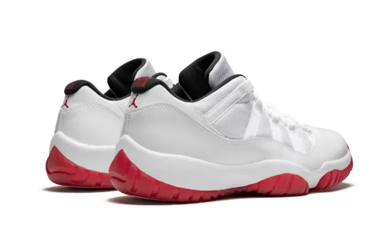 Change Your Style with Air Jordan 11 Retro Low - White/Varsity Red for Men's