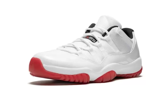 Upgrade Your Wardrobe with Air Jordan 11 Retro Low - White/Varsity Red for Men's