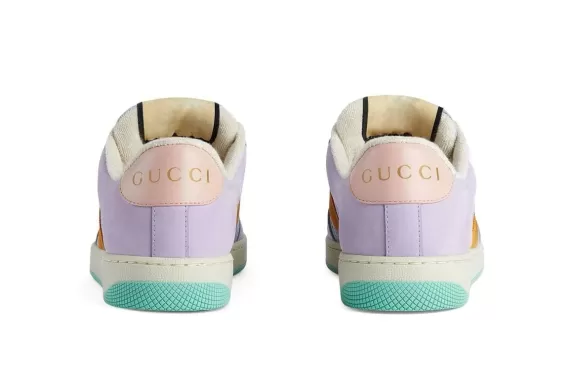 Don't miss this gorgeous pair of Gucci Lovelight Screener sneakers - Lilac Purple/multicolour, Buy now and get a Sale!