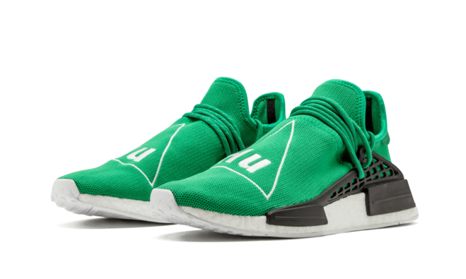 Mens Pharrell Williams NMD Human Race Green Footwear Now Available