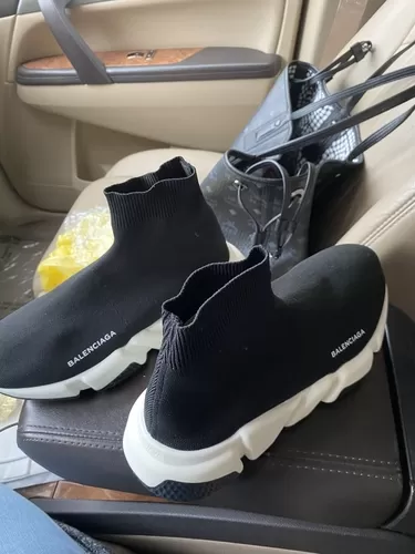 Sherrae H. BCG Sock Sneakers Black White 2018