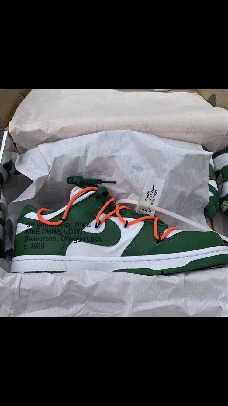 MBK Nike Off-White X Dunk Low 'Pine Green'