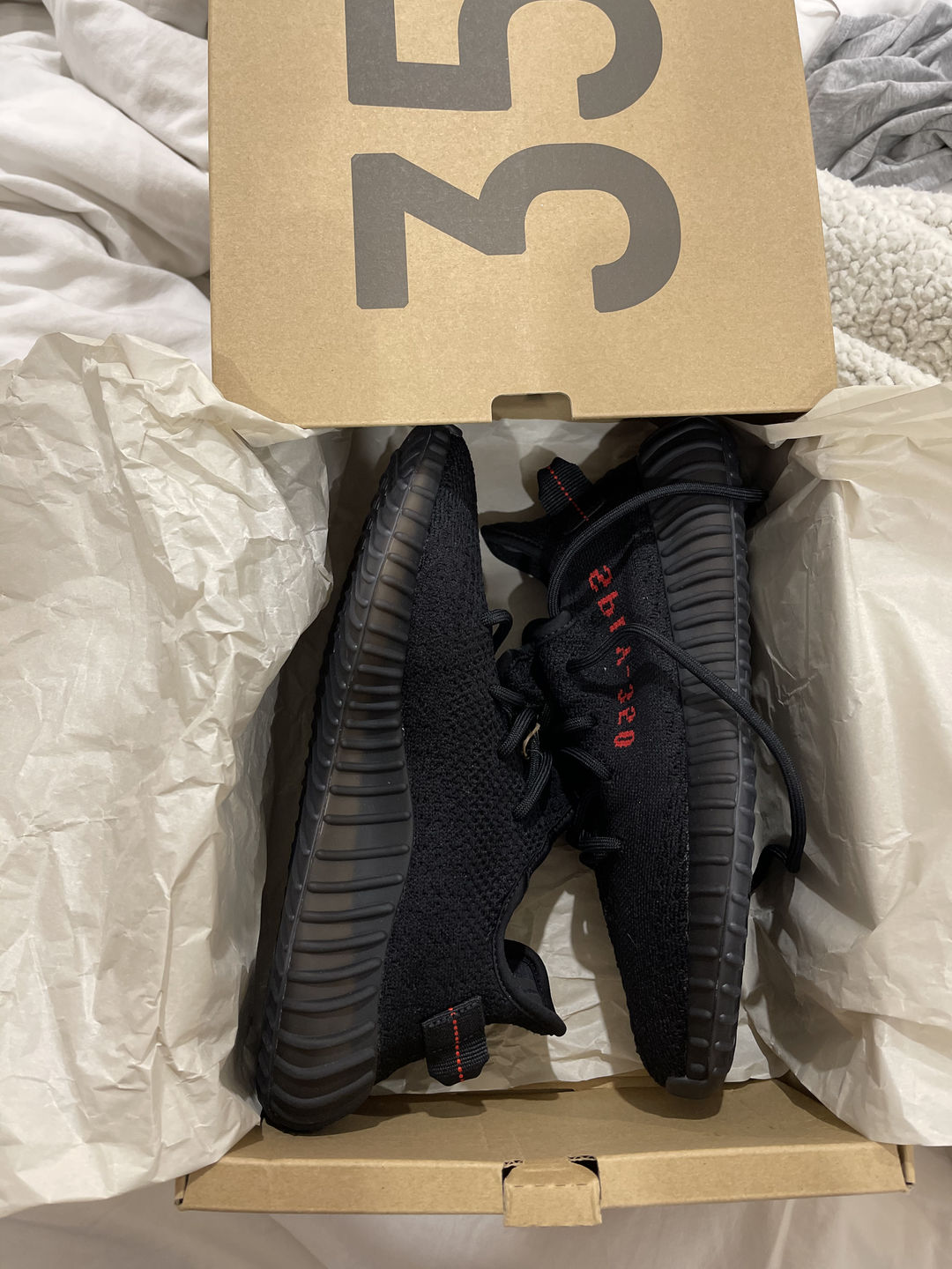 Shop Get Yeezy Boost 350 V2 Bred Core Black Red for Men - 100% Authentic