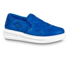 Louis Vuitton Beverly Hills Slip On Blue Men's Shoes - Shop Now & Save!