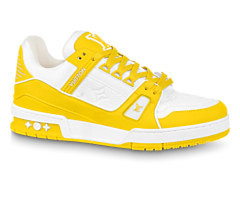 Men's Louis Vuitton Trainer Sneaker - Yellow, Mix of Materials at Discounted Price