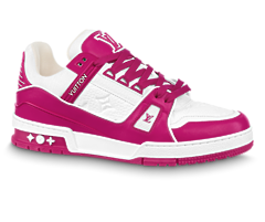 Buy Louis Vuitton Trainer Sneaker - Fuchsia, Mix of Materials for Men's