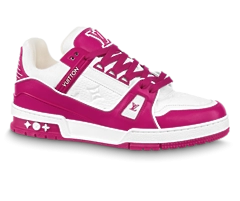 Buy Louis Vuitton Trainer Sneaker - Fuchsia, Mix of Materials for Men's