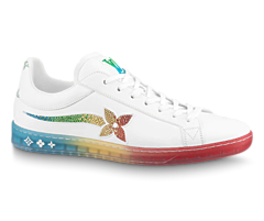 Shop Louis Vuitton Luxembourg Samothrace Sneaker - White, Calf leather and strass for Men and get Discount!