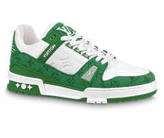 Shop the Louis Vuitton Trainer Sneaker - Green for Men's