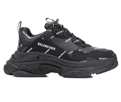 Shop Balenciaga Triple S - Black, All-over Logo Print for Women