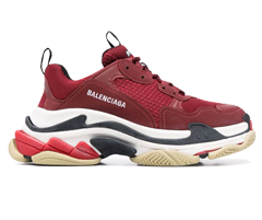 Balenciaga Triple S Apple Red/Multicolour Mens Shoes at Discount