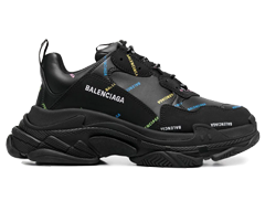 Discount on Balenciaga Triple S - Black / Multicolour Men's Sneakers