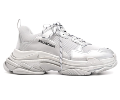 Discounted Balenciaga Triple S - Silver-Tone Men's Shoes