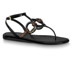 Women's Louis Vuitton Vedette Flat Sandal - Now On Sale!