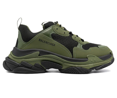 Men's Balenciaga Triple S - Green/Black, Get Discount Now!