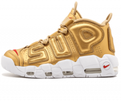 Buy Men's Nike Air More Uptempo Supreme Suptempo Gold Now!