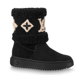 Shop Louis Vuitton Snowdrop Flat Ankle Boot Black for Women's - Buy Now at Discount!