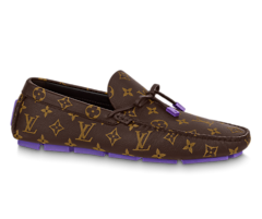 Buy Men's LV Driver Mocassin Monogram Grained