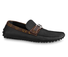 Shop Louis Vuitton Hockenheim Mocassin Black for Men's