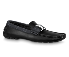 Shop Louis Vuitton Monte Carlo Moccasin Black for Men