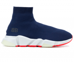 Women's Balenciaga Speed Runner Mid / Navy Shoes On Sale - Buy Now!