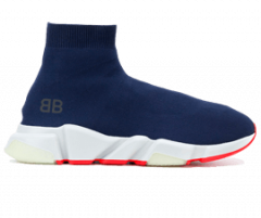 Balenciaga Speed Runner Mid / Navy - Men's Sneakers for Sale