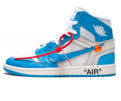 Air Jordan 1 x Off-White NRG Powder Blue - Men's Shoes - Get Discount Now!