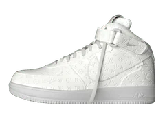 Shop the Louis Vuitton X Air Force 1 Mid Triple Whit Men's Sneaker