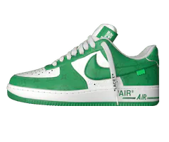 Sale Buy Louis Vuitton X Air Force 1 Low White Gym Green for Men's