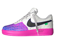 Shop the Louis Vuitton X Air Force 1 Low Pink Sneaker for Men - Buy Now!