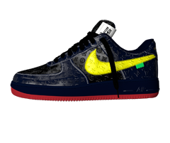 Shop the Louis Vuitton and Nike Air Force 1 by Virgil Abloh Low Blue / Yellow / Red for Men. Buy Now and Save!