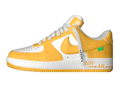 Men's Louis Vuitton x Nike Air Force 1 by Virgil Abloh Low Yellow - Get It Now!