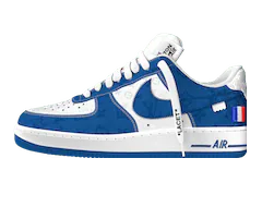 Shop the Louis Vuitton and Nike Air Force 1 by Virgil Abloh Low Blue and White for Men's - Buy Now!
