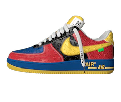 Shop the Louis Vuitton and Nike Air Force 1  Low by Virgil Abloh Multicolour for Men's at Discounted Prices!