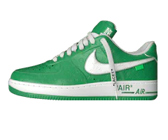Buy the Louis Vuitton and Nike Air Force 1 Low by Virgil Abloh Green for Men - Shop Now!
