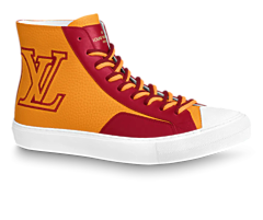 Shop Men's Louis Vuitton Tattoo Sneaker Boot Orange with Discount