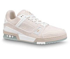 Men's Louis Vuitton Trainer Sneaker Beige - Get It Now at a Discount!