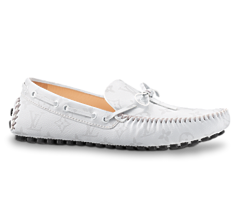 Shop the Louis Vuitton Arizona Moccasin White for Men's now and get a Discount!