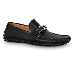 Shop Louis Vuitton Hockenheim Mocassin Black - Men's Fashion Designer Shoes