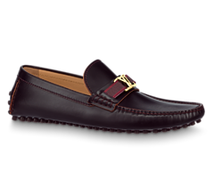 Shop Louis Vuitton Hockenheim Mocassin Moka Brown for Men's