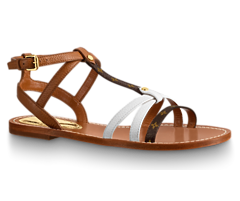 Shop Women's Louis Vuitton Explorer Flat Sandal and Get Discount!