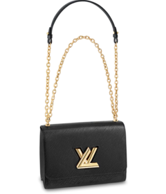 Look chic and stylish with Louis Vuitton Twist MM Black for Women